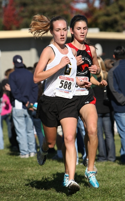 NCS XC D1 Girls-042.JPG - 2009 North Coast Section Cross Country Championships, Hayward High School, Hayward, California